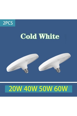 Canmeıjıa Süper Parlak Ufo Led Ampul E27 220v 20w 40w 50w 60w Enerji Tasarruflu Ufo Işık Tavan Işıkları Mutfak Oturma Odası İçin 60w 2pcs