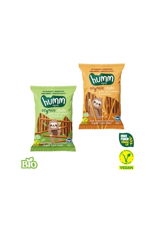 Organik Çubuk Kraker Atıştırmalık Paketi - 2 Adet 2 Çeşit 90 G