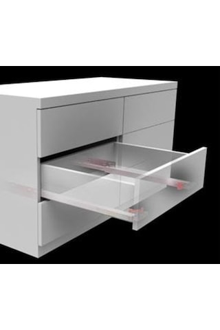 Samet Smart Slide Tek Açılım Frenli Ray 450 Mm (493072640)