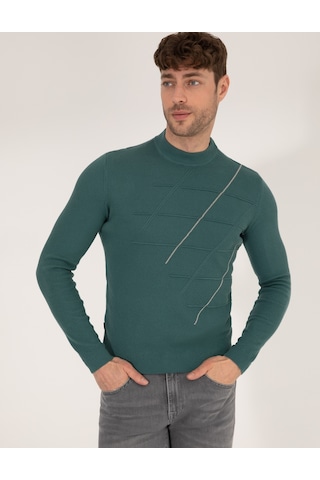 Pierre Cardin Erkek Yeşil Triko Kazak 50258800-vr054 Yeşil