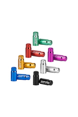 Yunboo Alüminyum Presta Valf Kapağı Bisiklet Dağ Yolu防尘防 轻量耐用 Siyah 1 Çift