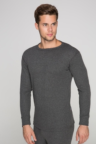 Thermoform Soft Unisex Uzun Kol Fanila Antrasit Koyu Gri