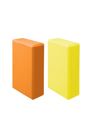 Padalink Eva Yoga Blokları Seti - 2'li Paket Esneklik Ve Denge İçin Mükemmel Yardımcı Çok Renkli