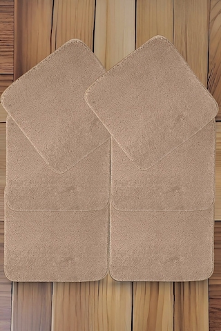 My Evilla Kaymaz Sandalye Minderi 6'lı 40x40 Vizon Vizon