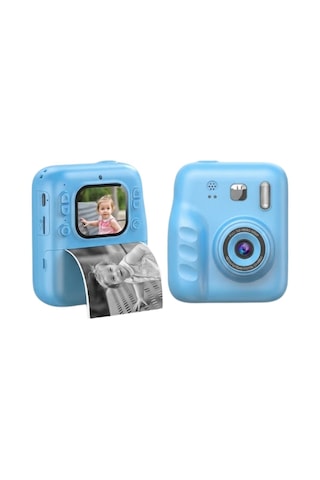 Northcity Hd Ekranlı Çocuk Kamera Anında Fotoğraf Baskı Ve Boyama Kalemli