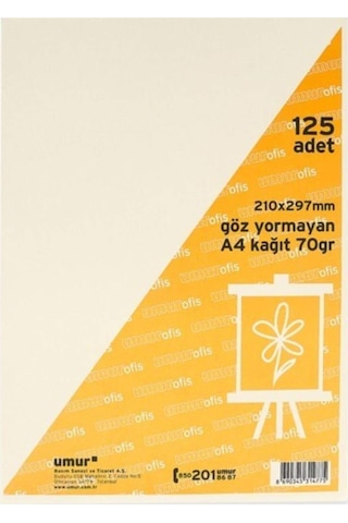 Umur Kitap Kağıdı A4 125 Li Paket
