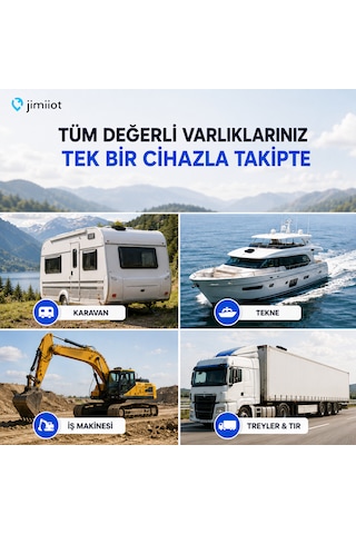 Jimiiot Jimi Iot Ll303 Solar Enerjili 4g Gps Varlık Takip Cihazı 10.000 Mah, Ip67, Karavan, Tekne, Treyler Ve İş Makinesi Takip