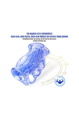 Zaga Oyun Erkek Penis Eğitim Mastürbatörü İki Tarafı Açık Uçlu Tırtıklı Stroker