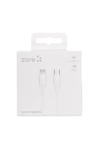Zore Zr-42 Type-c To Lightning Pd Hızlı Şarj Özellikli Data Ve Şarj Kablosu 1m