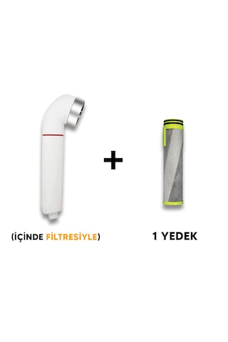Pure Swan Duş Başlığı Ve 1 Yedek Filtre Beyaz