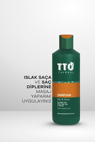 Tto Saç Ve Vücut Şampuanı 500 Ml Yeşil Çay Ağacı Yağı / Tea Tree Oıl