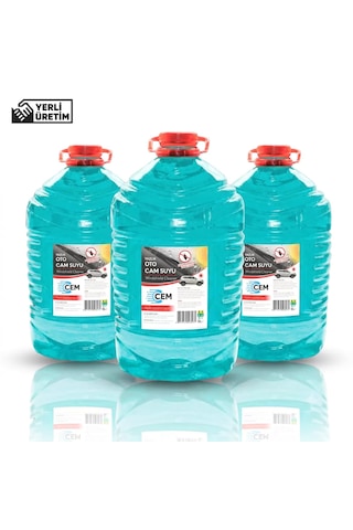 Cem Car Care Yazlık Cam Suyu 5 Lt 3'lü Avantaj Paket