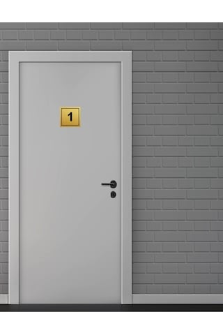 Daire Apartman Numaraları Altın Metal 1-20 Arası 9,5x9,5cm