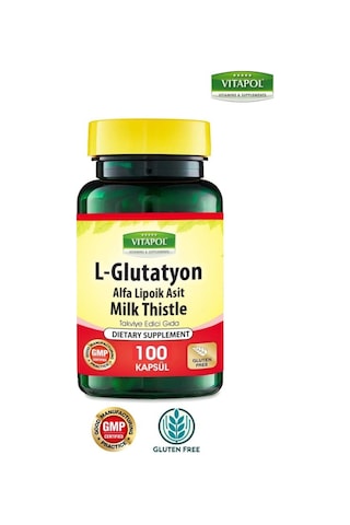 Vitapol L-Glutatyon Alfa Lipoik Asit Milk Thistle 100 Kapsül