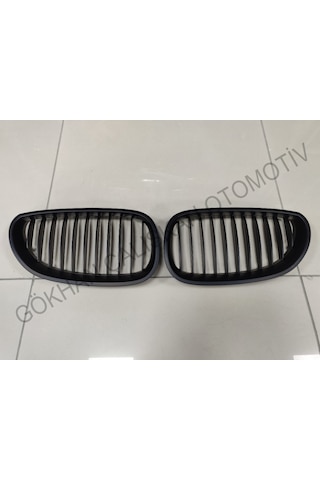Bmw E60 Böbrek M Technic Tek Çizgi Mat Siyah 2003-2009