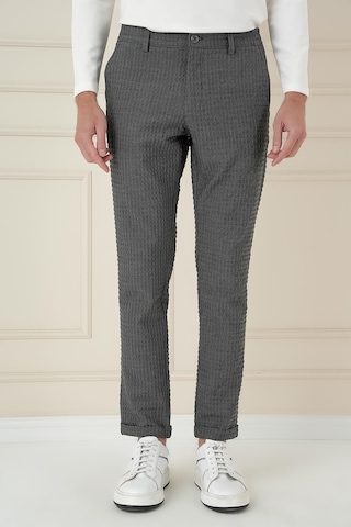 Efor Slim Fit Waffle Kumaş Esnek Pamuk Antrasit Pantolon P 1168 Antrasit