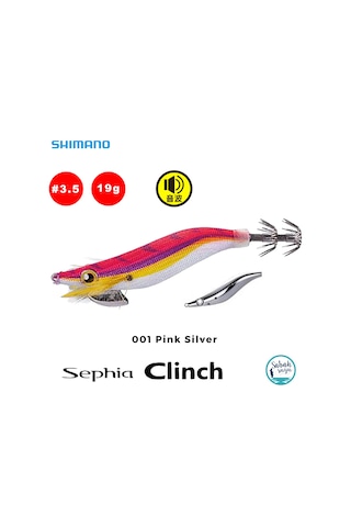 Shimano Sephia Clinch Excounter 3.5 19gr 001 Pink Silver Kalamar Zokası