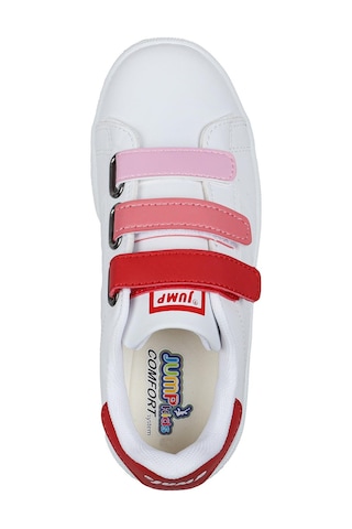 Jump 30110 Kırmızı - Beyaz Cırtlı Kız Çocuk Sneaker Günlük Spor Ayakkabı