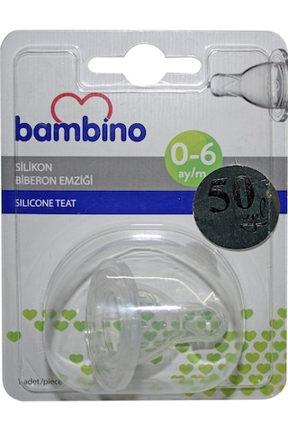 Bambino T150 Silikon Biberon Emziği No:1