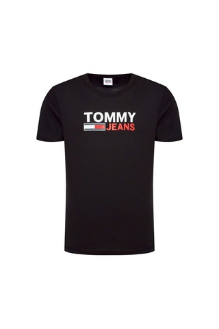 Tommy Hilfiger Tommy Hılfıger Erkek T-shırt Dm0dm15379-bds Siyah