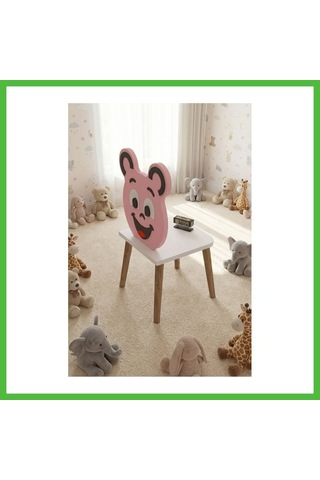 Vaveni Happy Face Çocuk Sandalyesi Pembe Arz