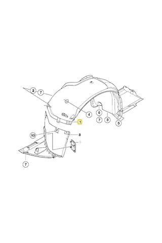 BMW E46 ÖN SAĞ DAVLUMBAZ ARKA PARÇA 51717039678