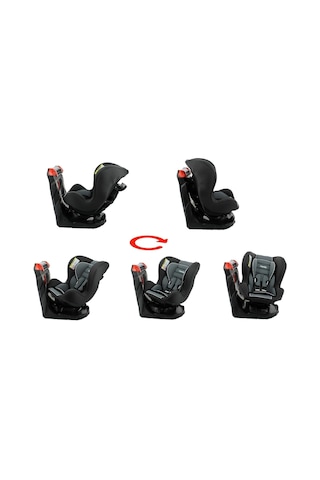 Comfymax Platinium 0-25 Kg 360 Derece Dönebilen Oto Koltuğu - Grey