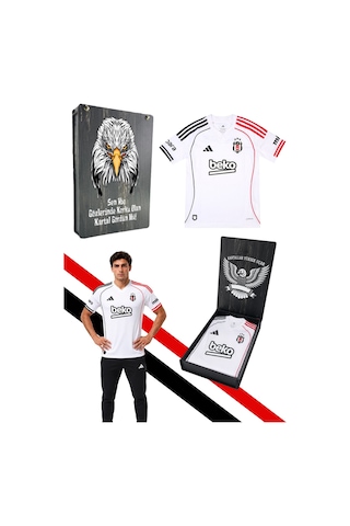 Lisanslı Adidas Beşiktaş Forma 25-26 Sezon Beyaz Forma Uv Kutu Beyaz Uv