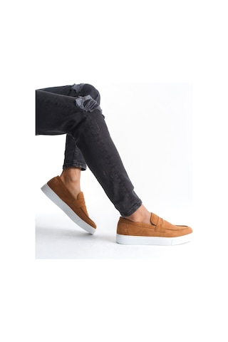 Ay Mood Slw180 Estilo X Bağcıksız Süet Erkek Günlük Spor Klasik Ayakkabı Sbt - Taba Bt Taba
