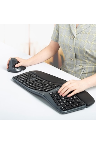 Techtic Kablosuz Dikey Mouse Sessiz 6 Tuşlu Bilek Destekli