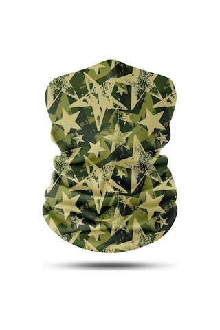 Motosıklet Bandana-boyunluk Crt-194 Haki - Siyah