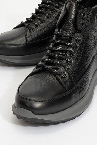 James Franco Hakiki Deri Süper Hafif İki Katmanlı Faylon Taban Ortopedik Ayağınıza Nefes Aldıran Astarlı Tam Numara Erkek Bot 1528 Sıyah