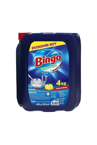 Bingo Bulaşık Sıvısı 4 Litre Limon Kokulu Elde Yıkama