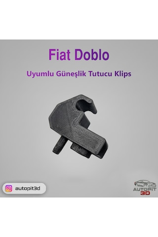 Fiat Doblo Uyumlu Güneşlik Tutucu Klips Kanca