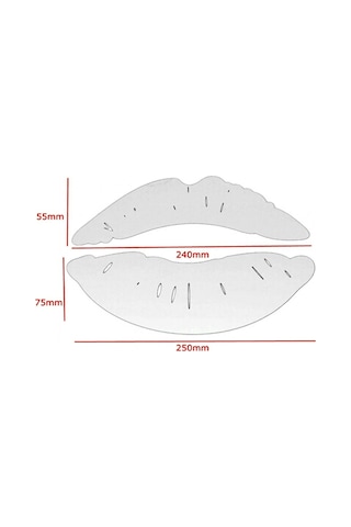 Ruicoo 3d Dudak Yansıtan Duvar Stickerleri - Altın Renk, İki Set, Modern Dekor, Kolay Uygulama, Dayanıklı Ps Malzeme Altın