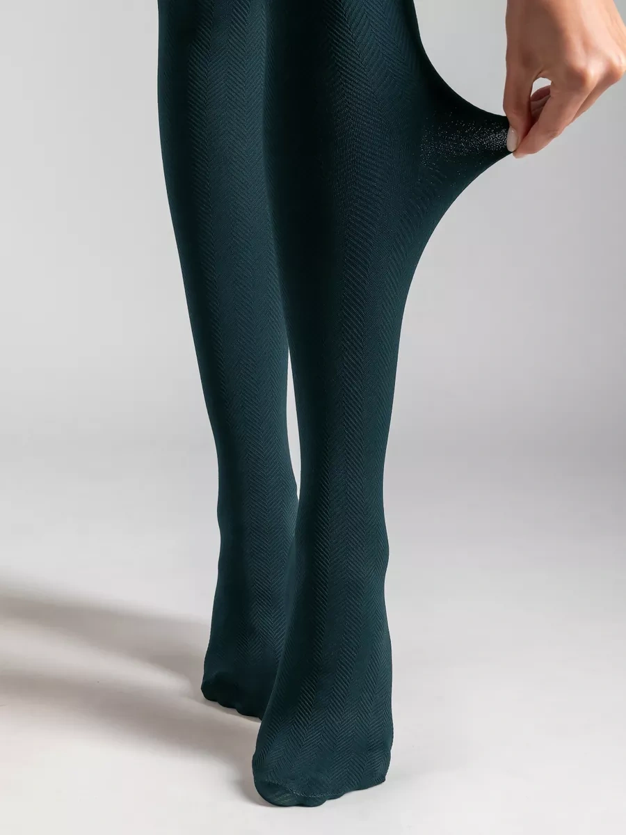 Calzeamo 100 Denye Desenli Sıcak Kışlık Taytlar 269129125 Yeşil