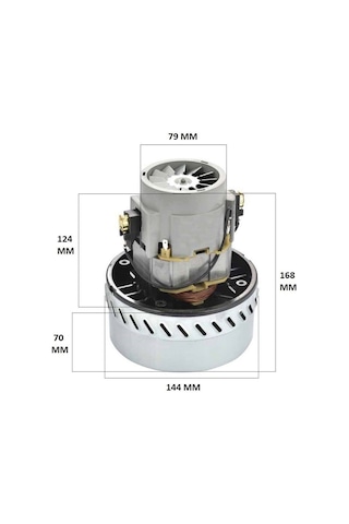 Bosch İle Uyumlu Bms 1200 1300 Elektrikli Süpürge Motoru Bakır Sargılı 1200 W