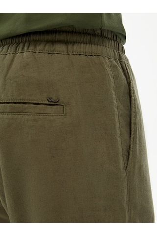 Ltb Düz Paça Keten Görünümlü Jogger Yeşil Pantolon 012254703125026 401 Yeşil