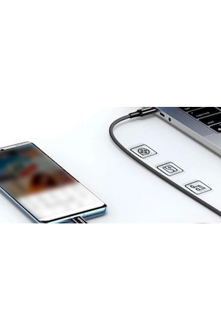 Ugreen Usb-c 100w 5a Qc Pd Örgülü Hızlı Şarj Kablosu, 1 Metre, Siyah, 65249 -