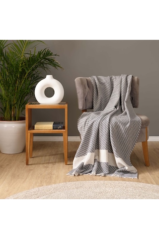 Karaca Home Wilma Antrasit Throw Battaniye 130x170 cm