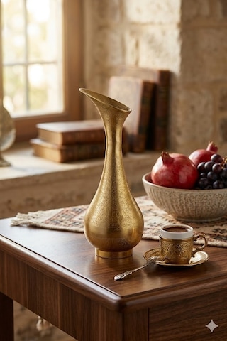 Pıtcher Gold Buyuk Vazo 17x17x46 Cm