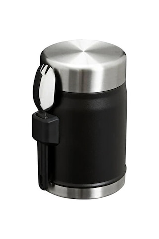 Stanley The Legendary Food Jar + Spork 0.4l Yemek Termosu 10-11353-0105 Siyah
