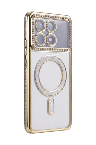 Poco X6 Pro Joke Simli Magneticsafe Kılıf - Gold
