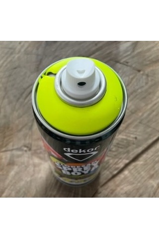 Dekor 400ml Floresan Sarı Sprey Boya Sarı Efekt Sprey Boya Sari