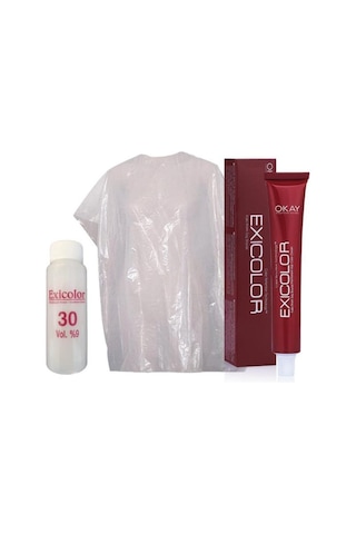 Saç Boyası Tüp 60 Ml - 9.1 Küllü Çok Açık Kumral + 30 Volüm Peroksit + Boya Naylonu