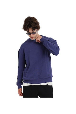 Sportive Ault Oversize Erkek Mavi Günlük Stil Sweatshirt 25ke1009-mvı 1776157 Mavi