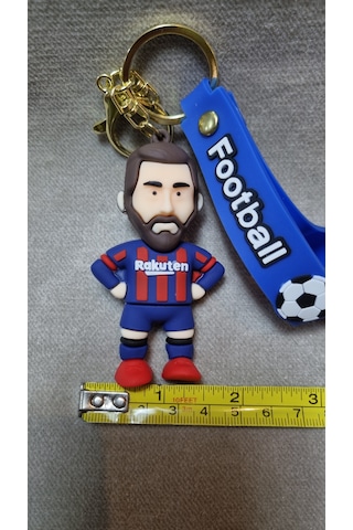 Messi Silikon Anahtarlık Büyük Boy Altın