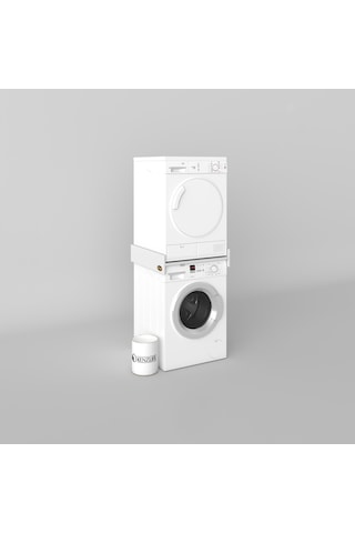 Kenzlife Çamaşır&kurutma Makinesi Dolabı Agafya Byz 015 70 60 Banyo Aparatı Arkalıksız Beyaz