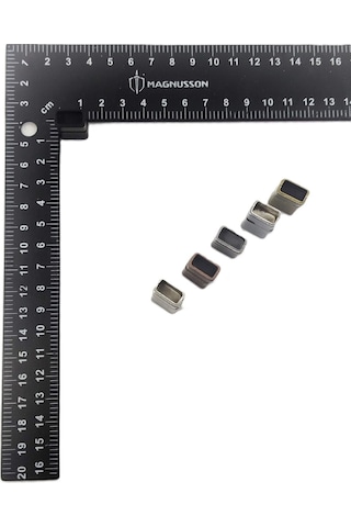 6x12 Mm Deri Bileklik Kiliti Mıknatıslı Kilit 20 Adet 6 X 12 Mm / Siyah