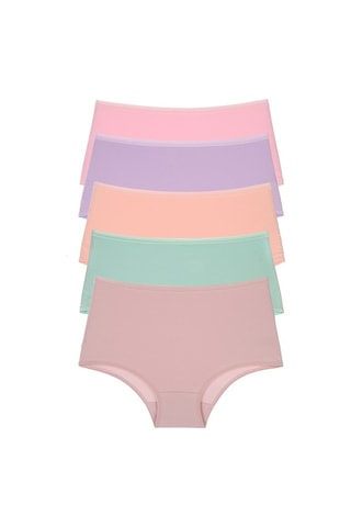 Nicoletta Yüksek Bel Kadın Külot 5'li - Çok Renkli